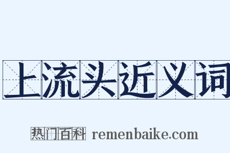 上流头近义词是什么意思的图片